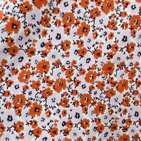 Mario Serrani Italy Pink/Orange Floral 3/4 Sleeves Blouse Size XXL New with tag