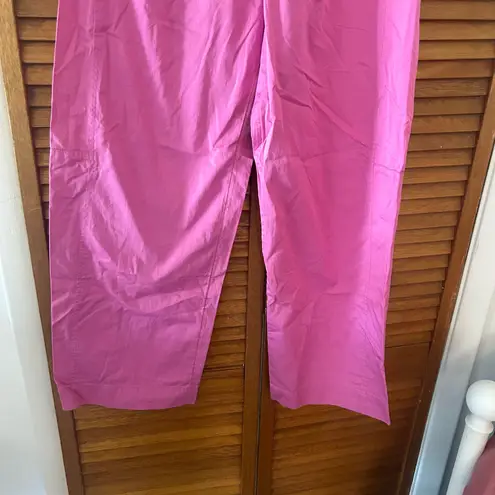 Maeve By Anthropologie Pull-On Curved Poplin Pink Trousers Sz XS