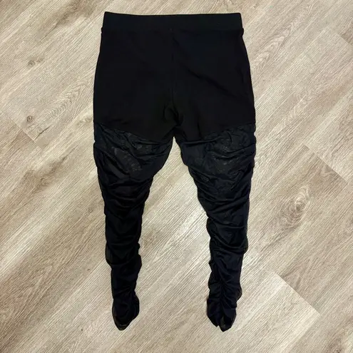 Torrid  Ruched Mesh Inset Leggings