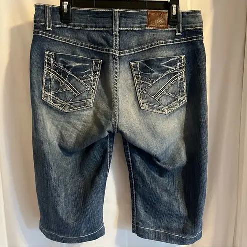 BKE Womens Size 30 Culture Crop Capri Thick Stitching Punk 90’s Y2K Festival