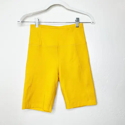 Girlfriend Collective  NWOT Citrine Yellow Compressive High Rise Run Shorts Small