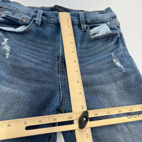 Rachel Roy Jeans Womens 6 Blue Distressed Skinny Stretch Denim Mid Rise 6/28