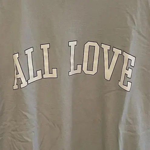 Original Use Women's ALL LOVE gray Tee Small