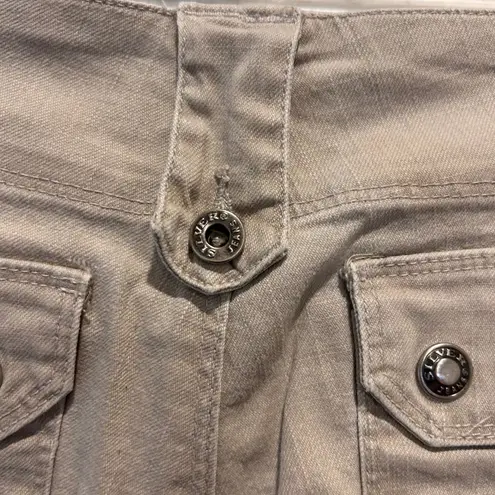 Silver Jeans Y2k Bootcut Flare Leg Beige Women's Pants Size 30x33 Low Rise