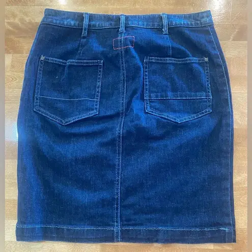 Holding Horses  Anthropologie Women’s‎ Western Denim Skirt w/ Fabric  Size 27