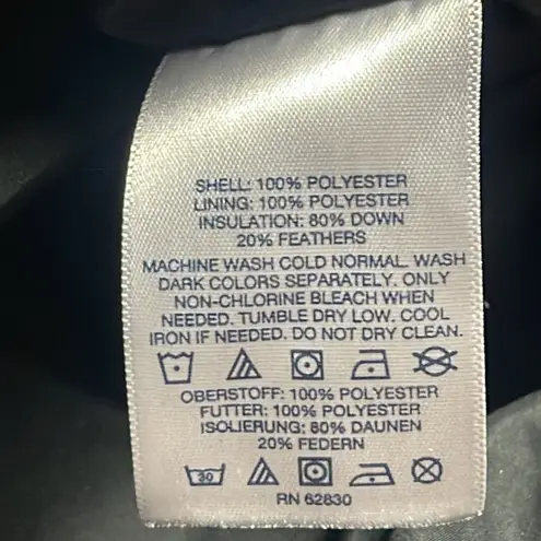 Lands' End Faire Isle Snowflake Down Insulated Puffer Vest Black Size undefined