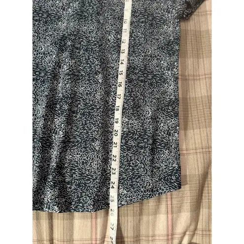 Greyson Polo Shirt Women MED Club Car Rare Juniper Print Stretch Golf Tennis EUC Blue