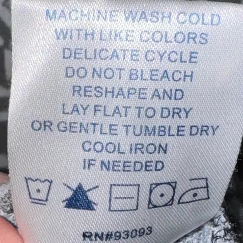 Tyler Boe Julia Shift Knit Dress Women’s M Medium Geometric Print Gray