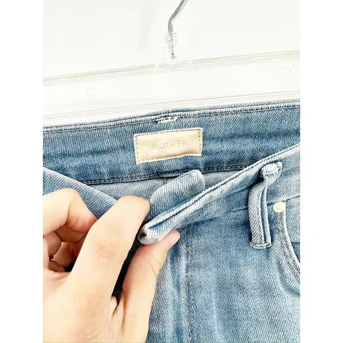 Mother The Looker High Waist Crop Skinny Jeans in Swimming Pool Sunday Size 28 Blue