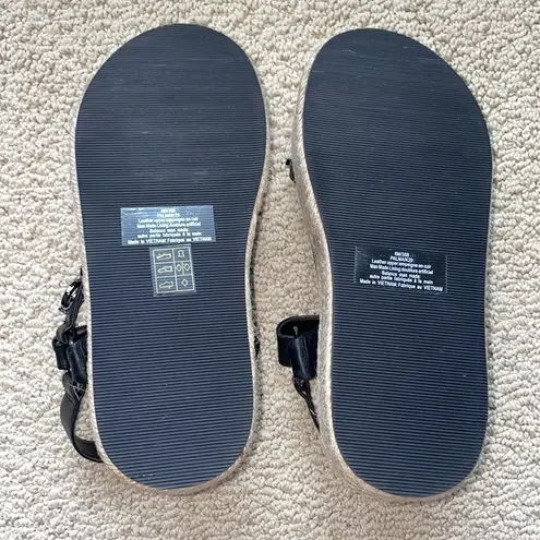 Karl Lagerfeld size 6 Palma Espadrille Grunge Platform Sandals