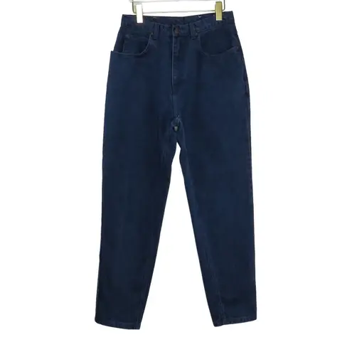 Jordache 1990s Vintage High Rise Dark Wash Straight Leg Mom Jeans Size 14 30"