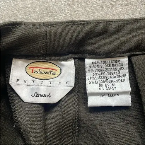 Talbots  Size 10 Dark Hunter Green/Grey Casual Office Wear Stretch Pants.