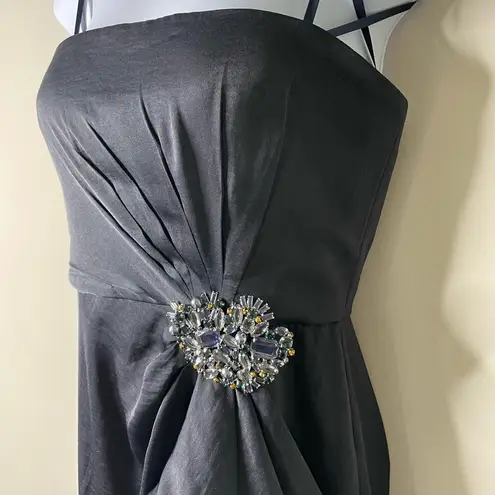 BCBGMAXAZRIA  Navy Blue Strapless Gown Size 4
