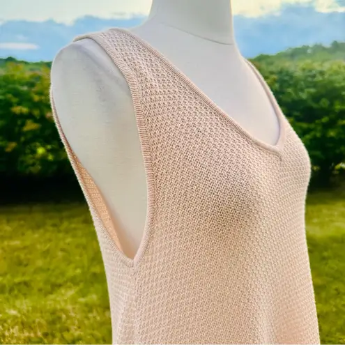 August Silk Women's Cross Back Ruffle Hem Sleeveless Top