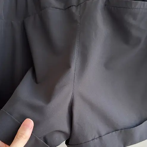 90 Degree by Reflex Women's Black Running Cuffed Shorts, Size XL