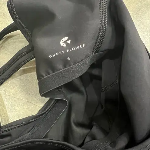 Ghost Flower Earth Onyx One Piece Jumpsuit Athletic Black Womens Sz S Gymastic