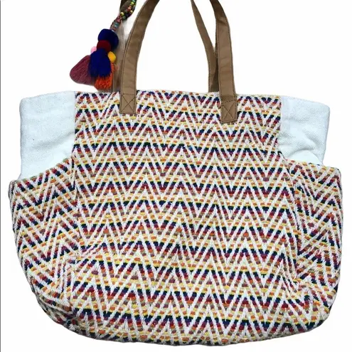 Boho pool/beach summer vacay tote bag