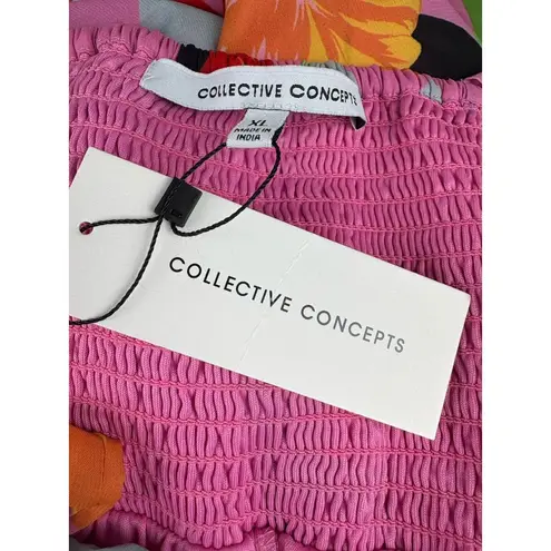 Collective Concepts *New Dress Womens XL Tropical Hawaiian Floral Travel Resort