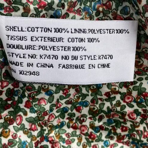 Tulle Hooded Trench Coat Floral Lined Lightweight Jacket White XS