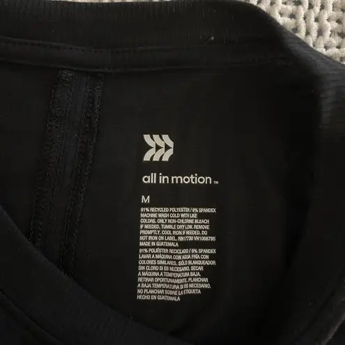 All In Motion Women’s Black Workout Tank with Side Ties Size Medium