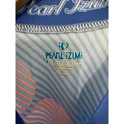 Pearl Izumi Women's Floral Pattern Quarter Zip Pull Over Cycling Jersey L