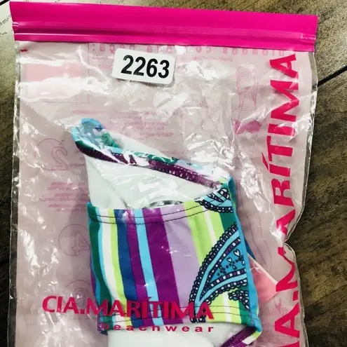 CIA.MARITIMA Small Side Tie Striped Bikini bottom