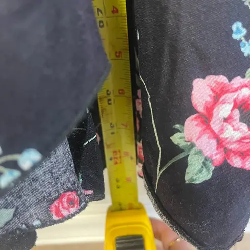 Layered Printed Skirt 100% Cotton Size 10 belt looped wais western Collection Black