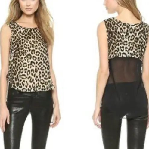 Rag and Bone  Leopard Fleet Top XXS