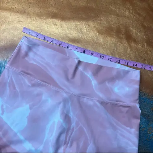 Buffbunny Rebel leggings Rose Quartz Pink white marble workout Leggings Size XXL