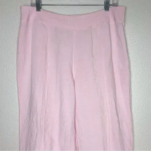 Jones Wear  Linen Blend Women’s Size 16 Baby Pink Crop Pants