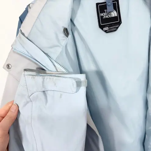 The North Face  XL Jacket Colorblock Windbreaker‎ Hooded Blue Hiking Coat C