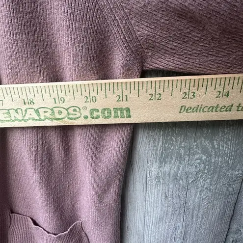 JODIFL Women’s Rose Pink Fringe Open Front Cardigan Size Medium