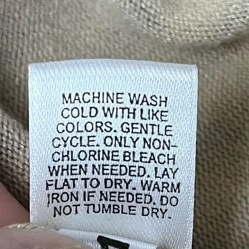 Express Design Studio Women’s Zebra Print Sweater Size L Beige and Brown Preppy Size L - Image 7