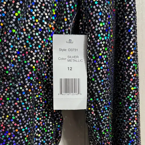 Alexia Admor 💙💖 NWT Rainbow Sequin Long Sleeve Open Back Dress