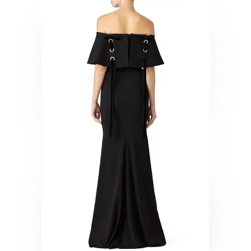 Badgley Mischka Black Grommet Gown Size 16 black tie event dress