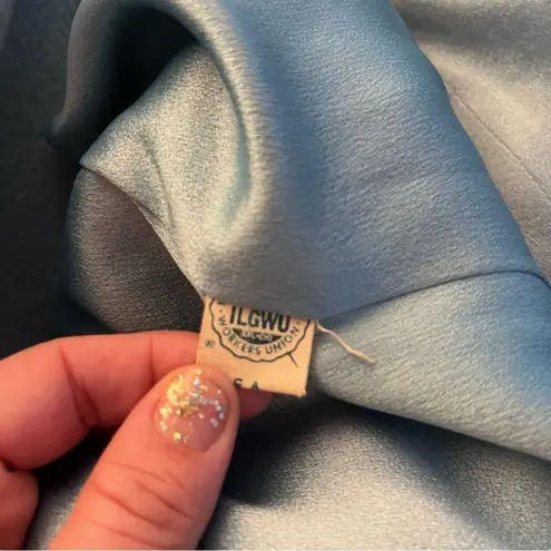 Vintage Crestmoor Wool Norwegian Fox Fur Collar Pea Coat 50s 60's Blue Size M