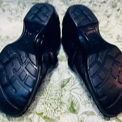 BOC Born Concepts Women's Black Leather Clogs Shoes Size 8 Comfort