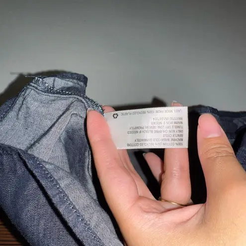 Kika Vargas @ Target NWOT $35 Kika Vargas x Target Blue Scalloped Button-Front Puff Sleeves Blouse S - Image 6