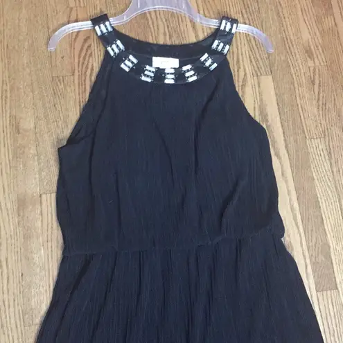 Signature Studio Rhinestone blouson black dress