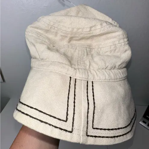 REI Bucket Hat Sun Cap Size S/M Drawstring Poseable Brim Safari Hiking Fishing Tan