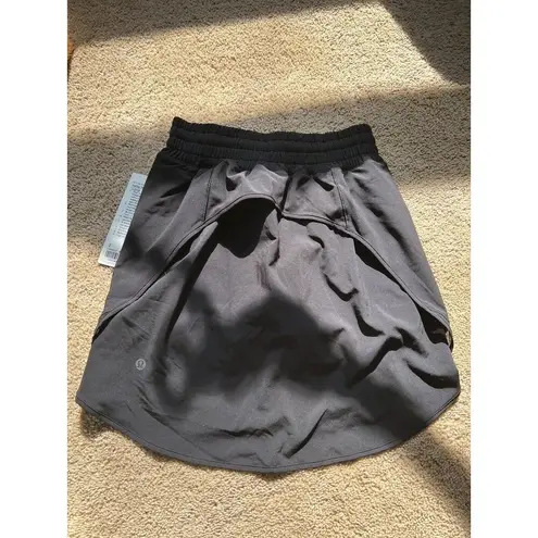 Lululemon  Hotty Hot HR Skirt Lined Long Black Size2 NWT