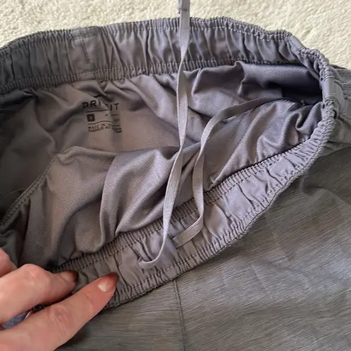 Nike  Dry Fit Tempo Running Shorts in Gunsmoke/ Wolf Grey - Image 6