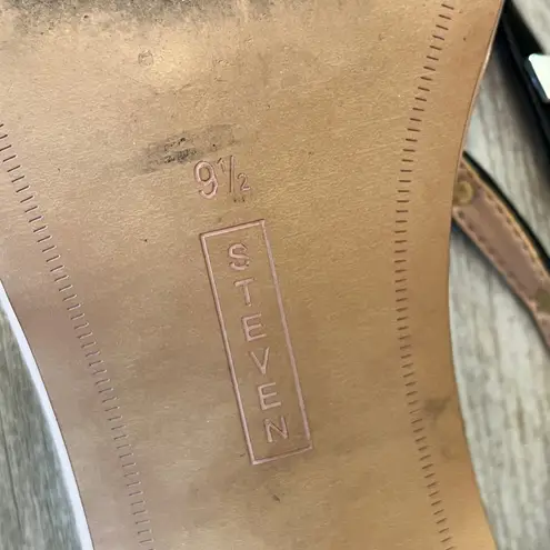 Steven By Steve Madden Womens Steven New York Black Stud Wraparound Heels - 9.5