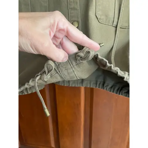 Lauren Ralph Lauren Vondra Twill cropped jacket size 14 Green