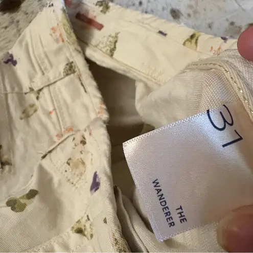 Pilcro ANTHROPOLOGIE The Wanderer Shorts Leaf Print Size 31