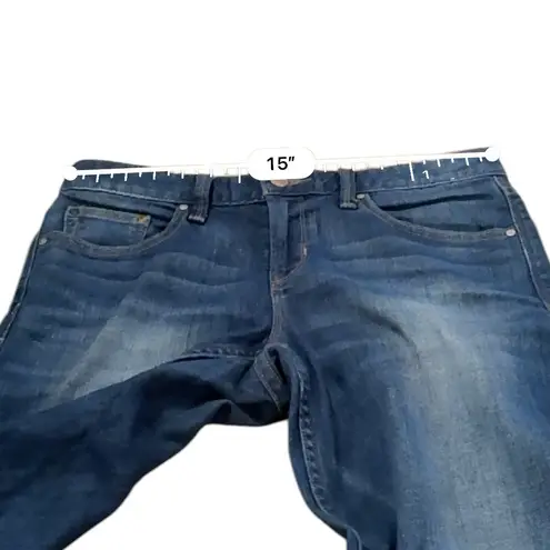 Gap Real Straight Medium Wash Mid Rise Jeans in Laguna Blue Sz 27