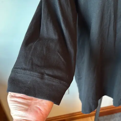 Studio Works Black Relaxed 3/4 Sleeve Blouse