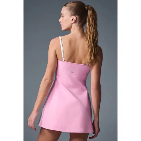 Alo Yoga Airbrush Streamlined Dress Sweet Pink/White M