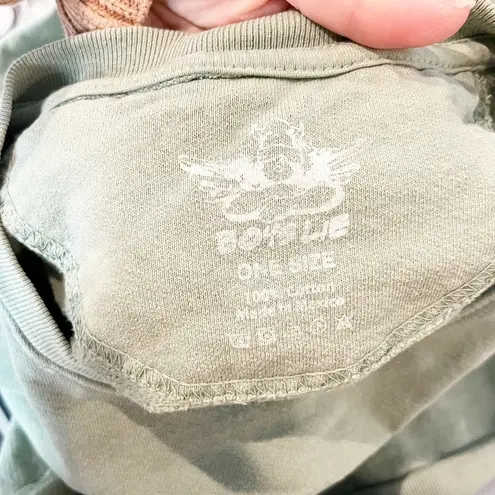 Boys Lie Good Bye Angel Long Sleeve Crewneck Graphic Cotton Sweatshirt Green