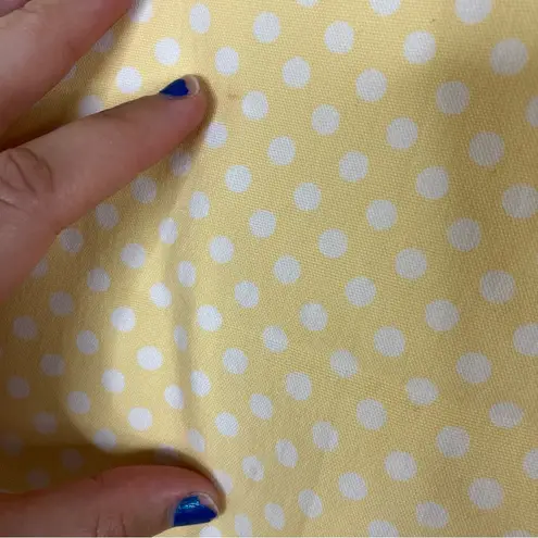 Cambridge  Dry Goods | Yellow Polka Dot Cotton Capri Pants 12